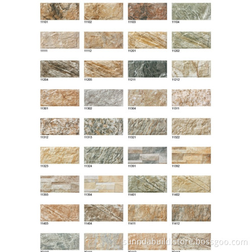 Sunnda 150x300 wall tile exterior , exterior wall clad tile price, exterior wall tiles design